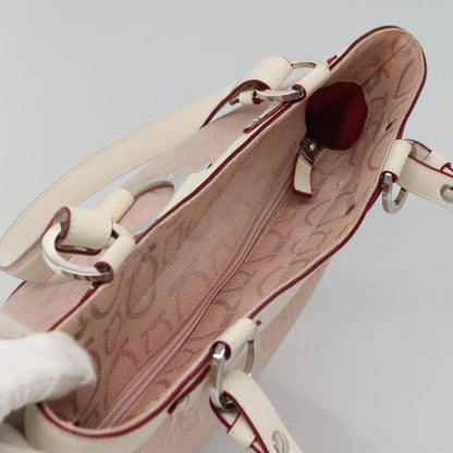 Salvatore Ferragamo Gancini Tote Canvas, PINK, CANVAS, Tote bag