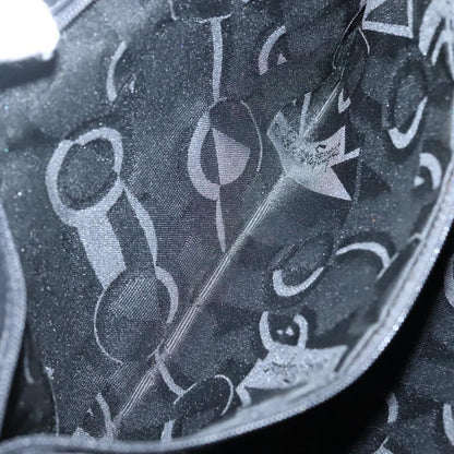 Salvatore Ferragamo Vala Shoulder Bag Canvas, BLACK, CANVAS, Shoulder bag