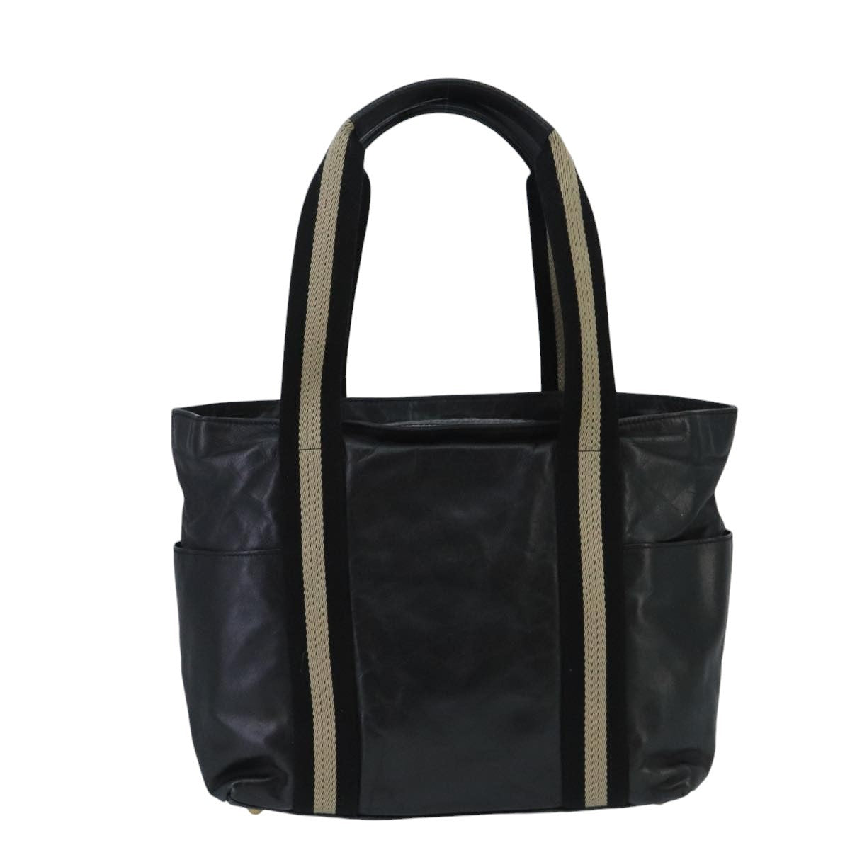 Bally Vintage Tote Bag Leather, BLACK, LEATHER, Tote bag