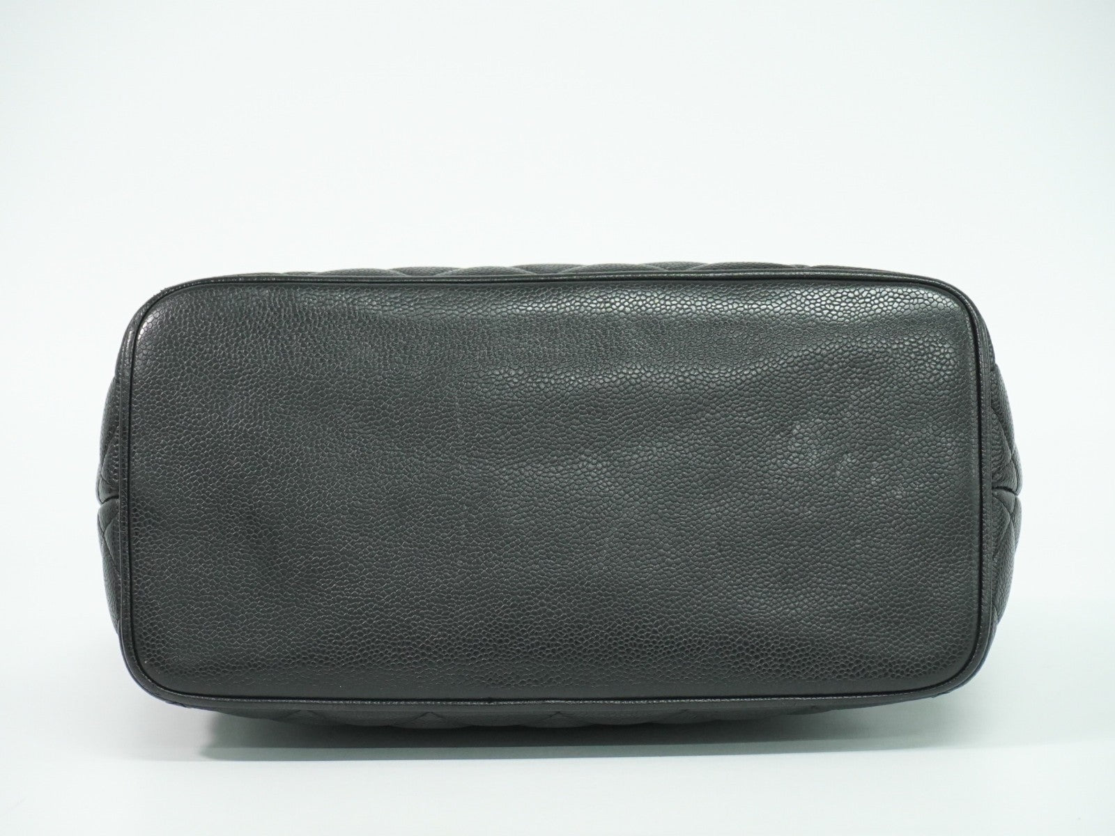 Chanel Medallion Tote Quilted Caviar, BLACK, LEATHER, Tote bag