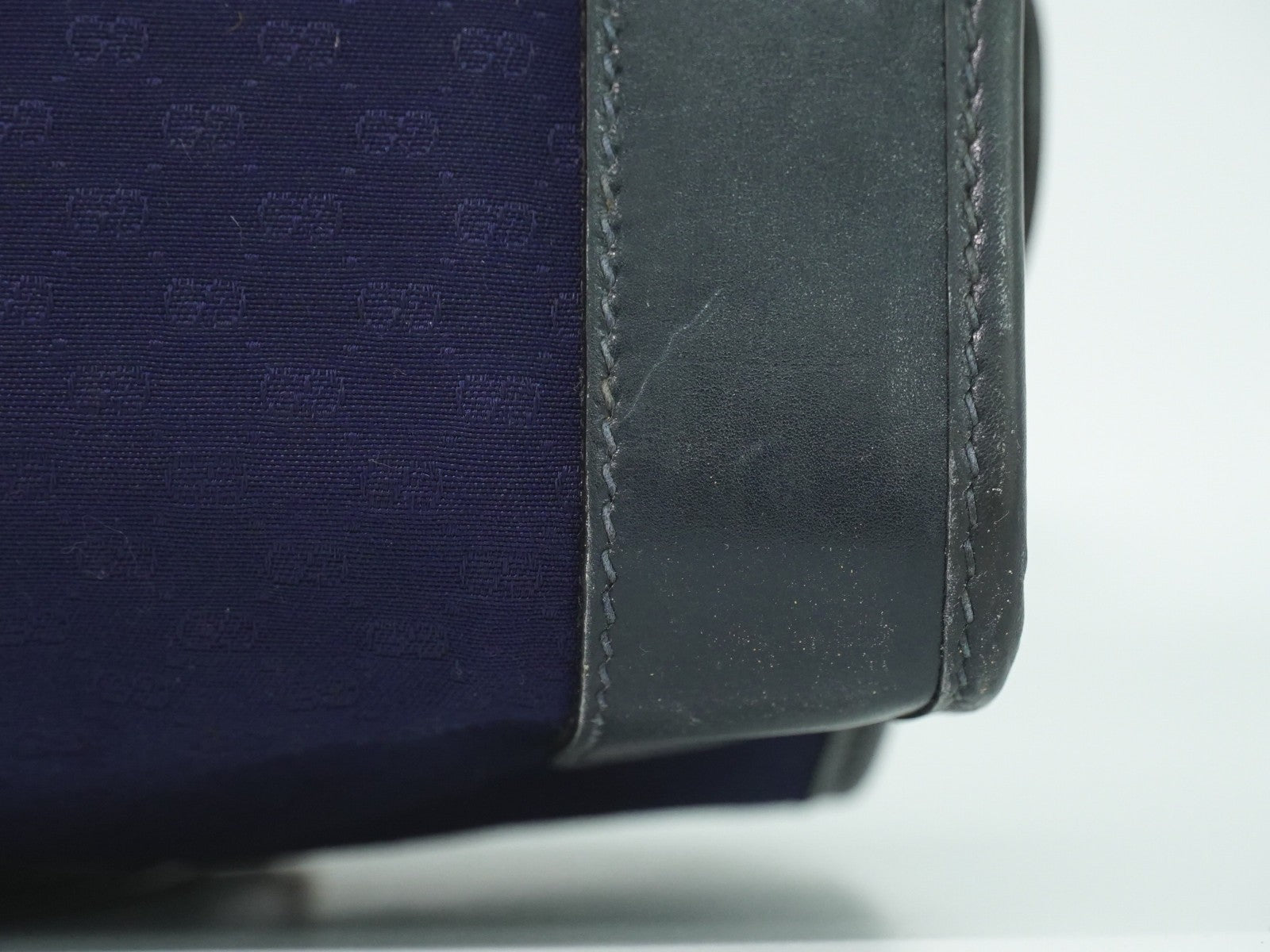 Gucci Micro GG supreme handbag Canvas, NAVY, CANVAS, Handbag