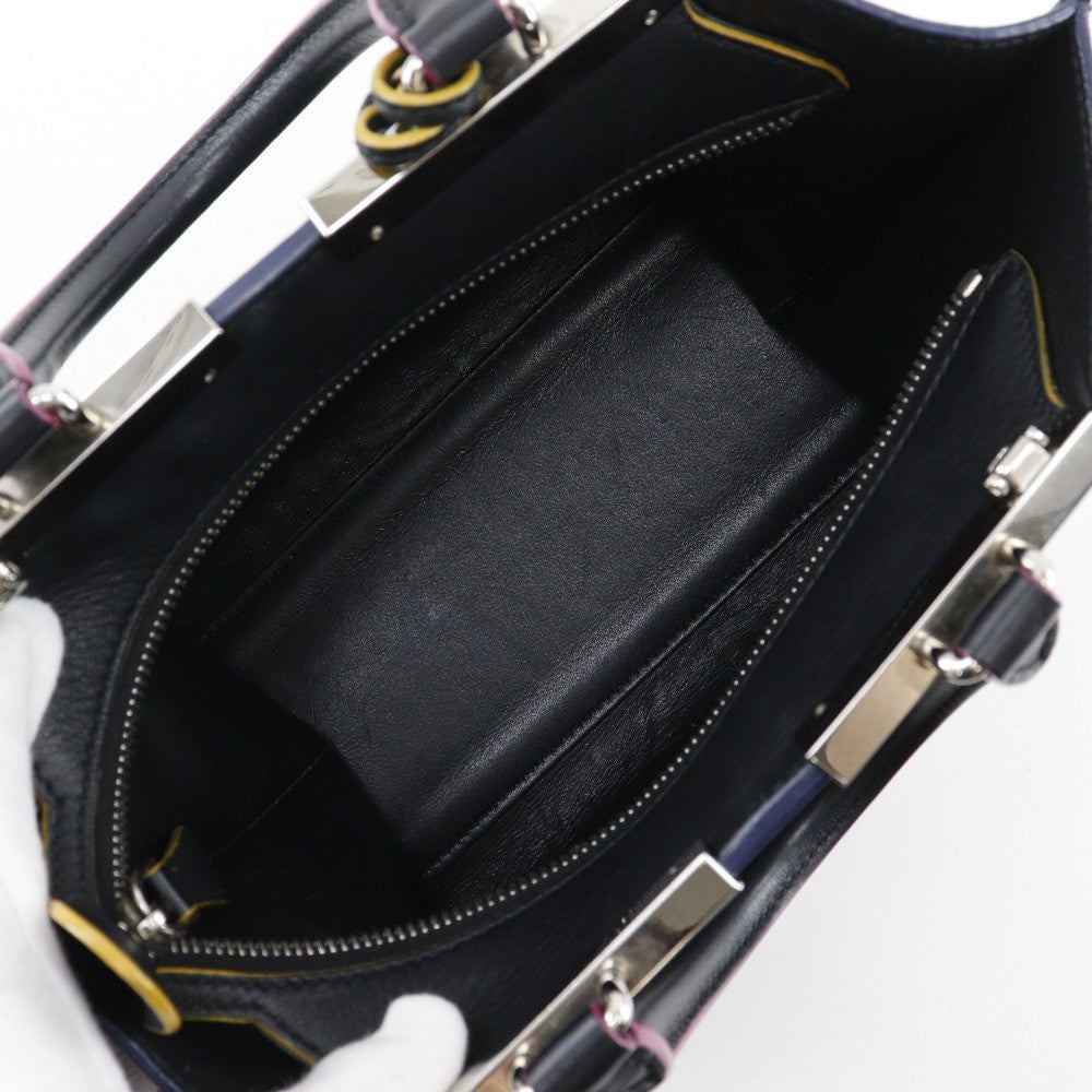 Fendi Petite 3Jours Bag Leather, BLACK, LEATHER, Handbag