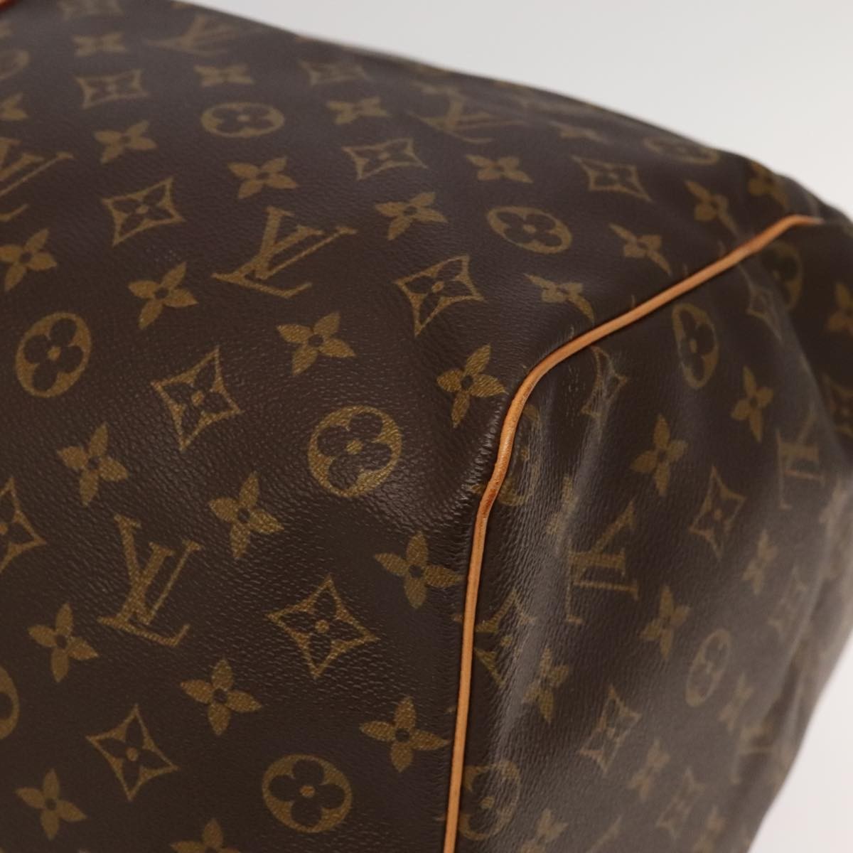 Louis Vuitton Keepall Bag Monogram Canvas, BROWN, CANVAS, Travel bag