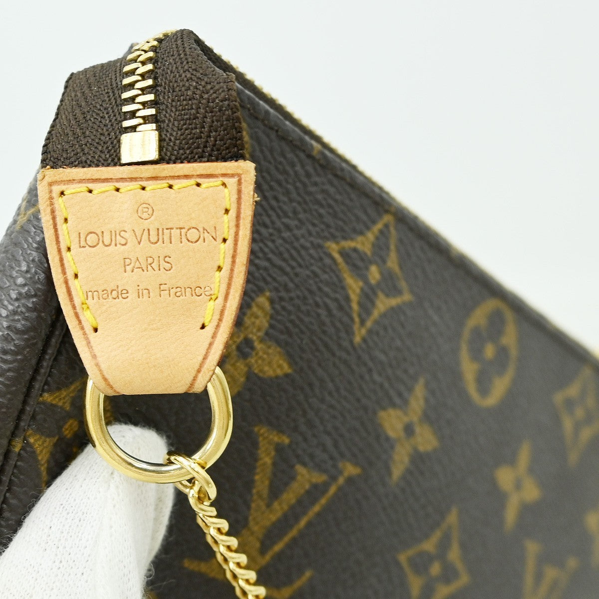 Louis Vuitton Mini pochette accessoires Canvas, BROWN, CANVAS, Clutche & pouche