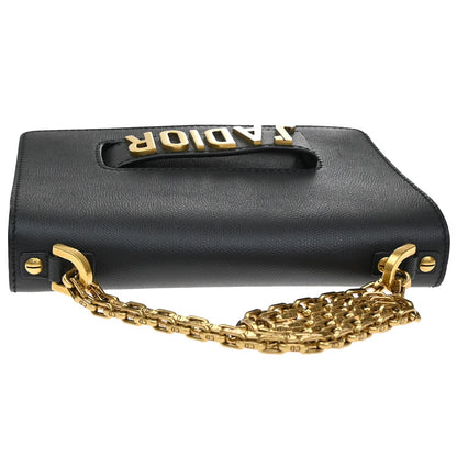 Christian Dior J'Adior Flap Bag Leather, Black, Leather, Shoulder Bag