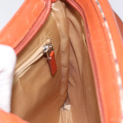 Burberry Front Pocket Messenger Bag Check Embossed Leather, BEIGE, CANVAS, Shoulder bag