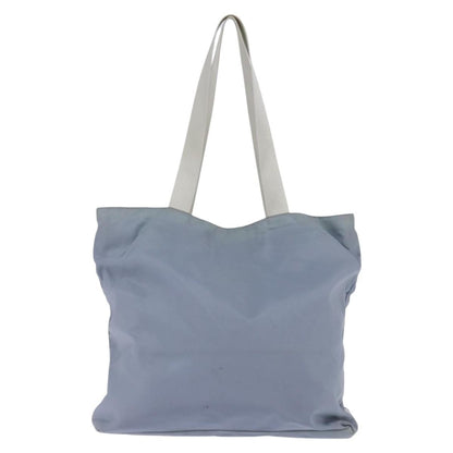 Prada Side Pocket Tote Nylon, BLUE, NYLON, Tote bag