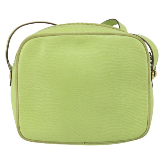Salvatore Ferragamo Vala Shoulder Bag Leather, GREEN, LEATHER, Shoulder bag