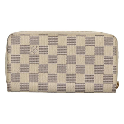 Louis Vuitton Porte-Monnaie Zippy Wallet Damier Azur Vivienne, White, Canvas, Wallet