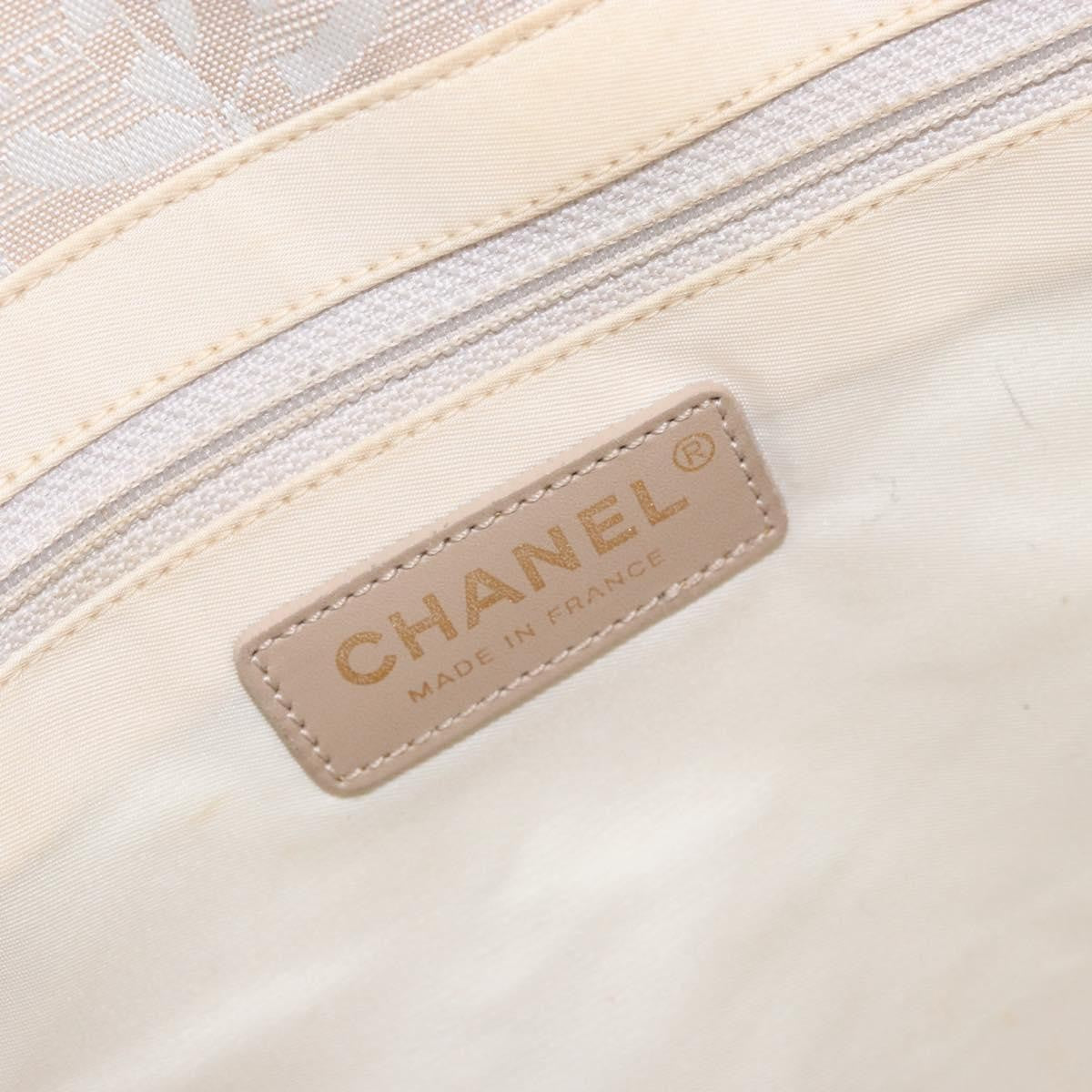 Chanel Travel Line Tote Nylon, BEIGE, NYLON, Tote bag