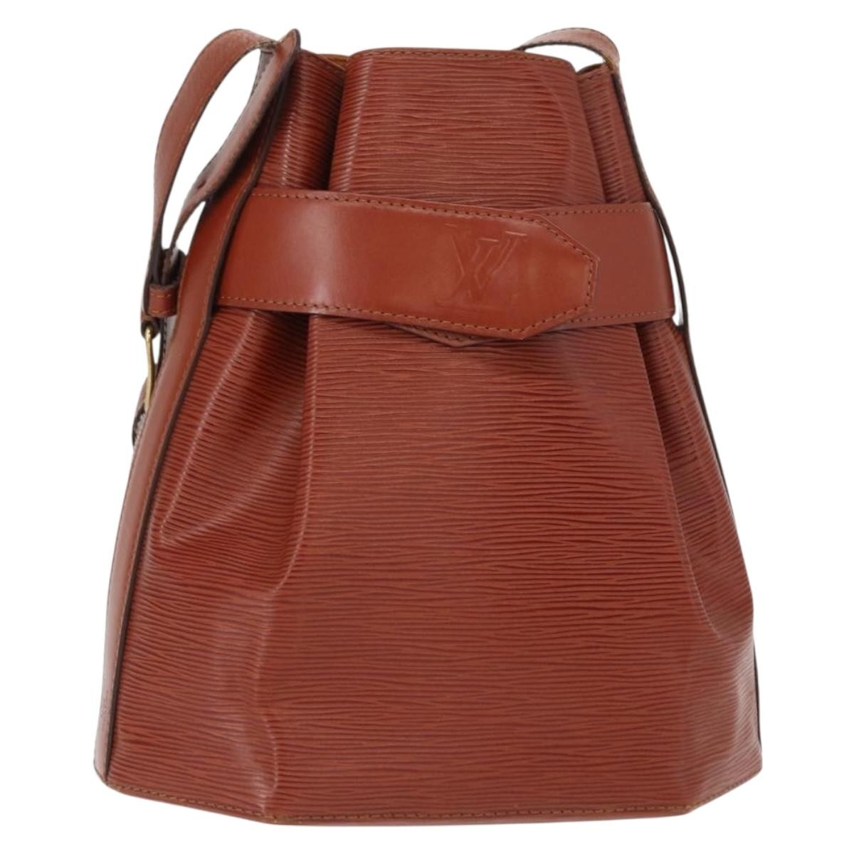 Louis Vuitton Vintage Sac d'Epaule Handbag Epi Leather, BROWN, LEATHER, Shoulder bag