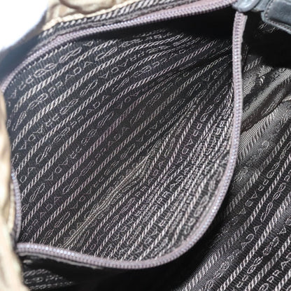 Prada Vintage Chain Shoulder Bag Tessuto, BEIGE, NYLON, Shoulder bag