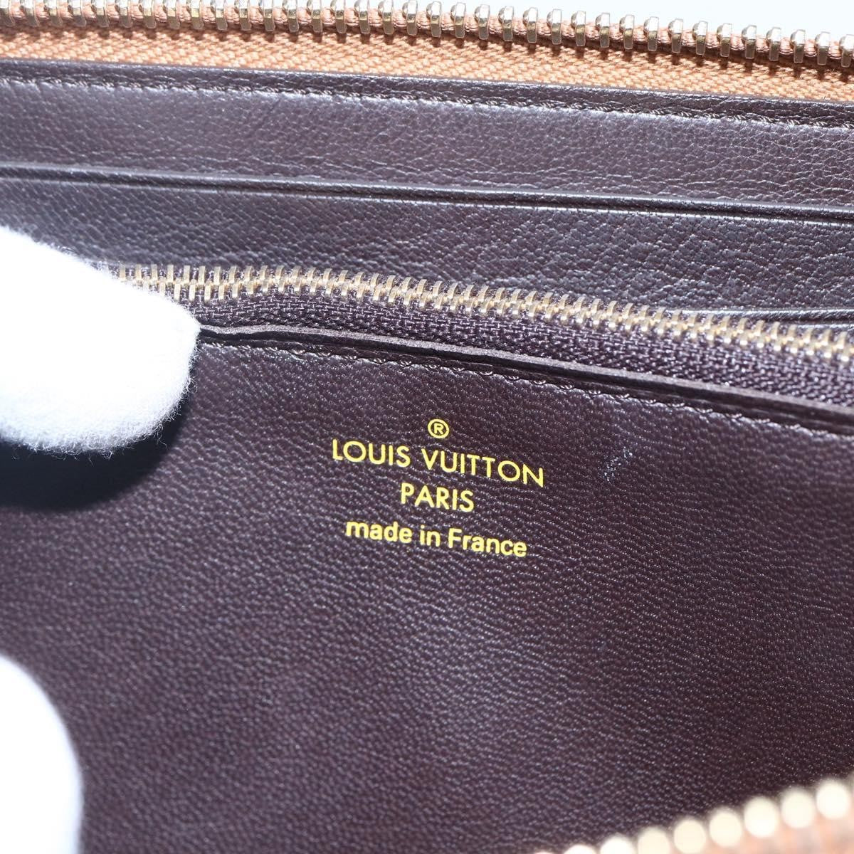 Louis Vuitton Zippy wallet Leather, BROWN, LEATHER, Wallets
