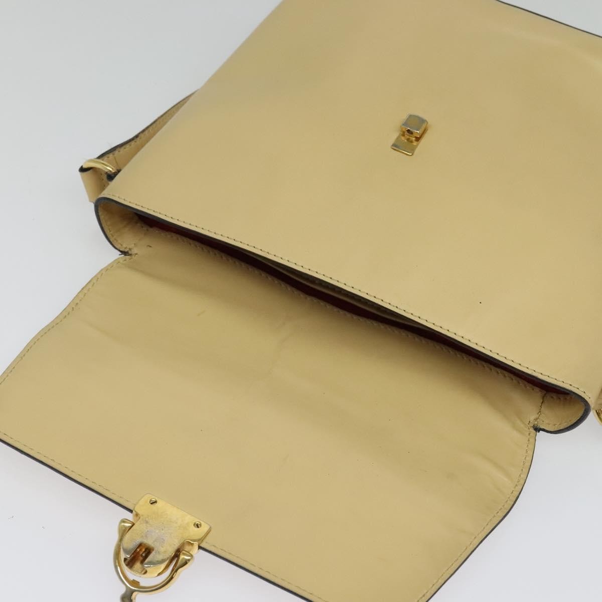 Celine Shoulder Bag Leather, BEIGE, LEATHER, Shoulder bag