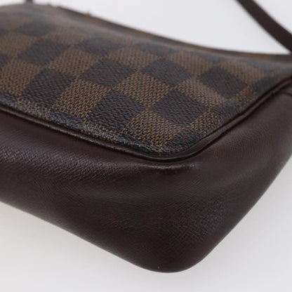 Louis Vuitton Trousse Make Up Bag Damier, BROWN, CANVAS, Clutche & pouche