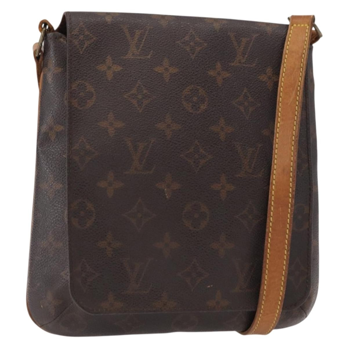 Louis Vuitton Musette Salsa Handbag Monogram Canvas, BROWN, CANVAS, Shoulder bag