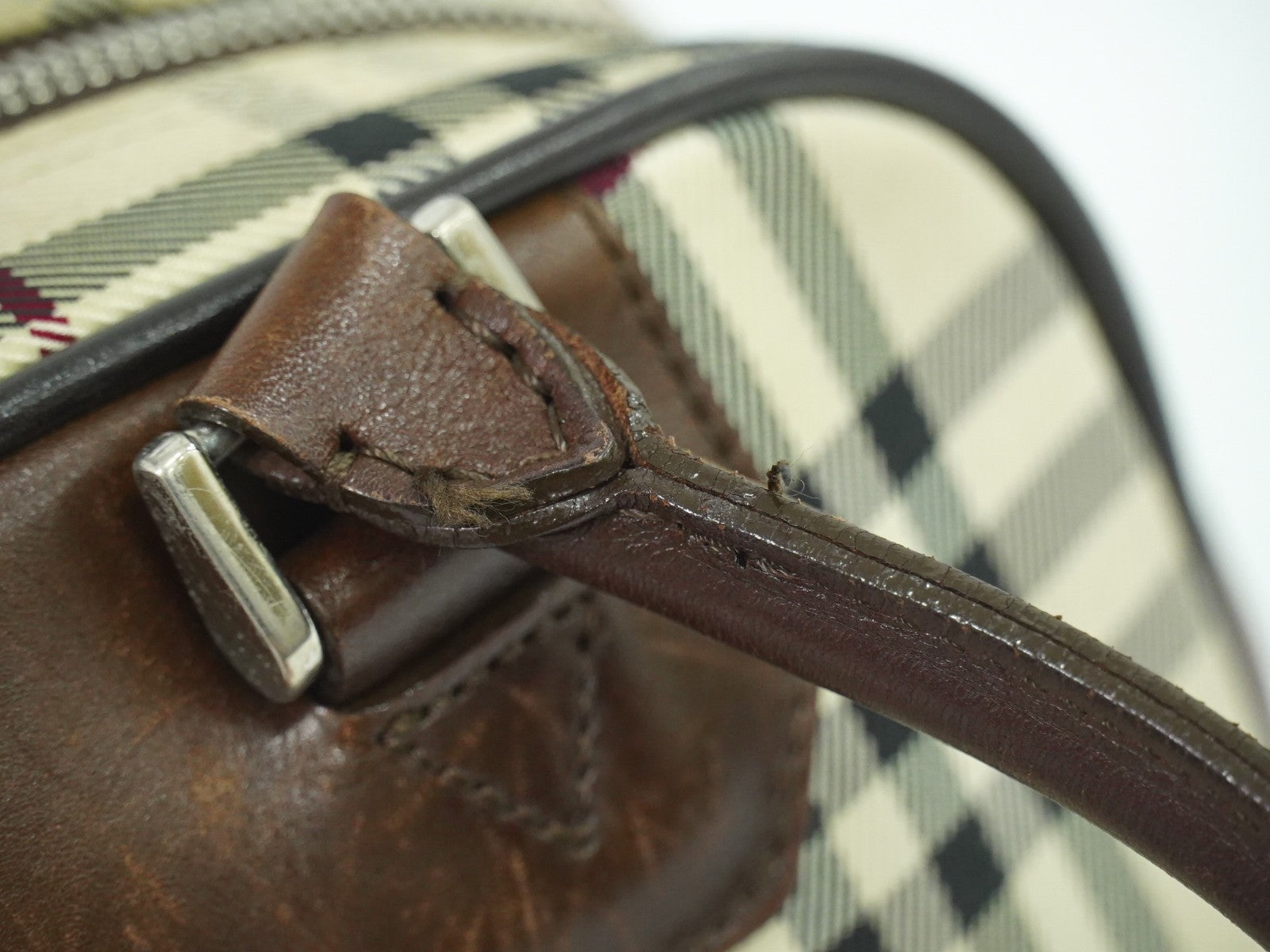 Burberry Nova Check Handbag Nova Check Canvas and leather, BEIGE, CANVAS, Handbag