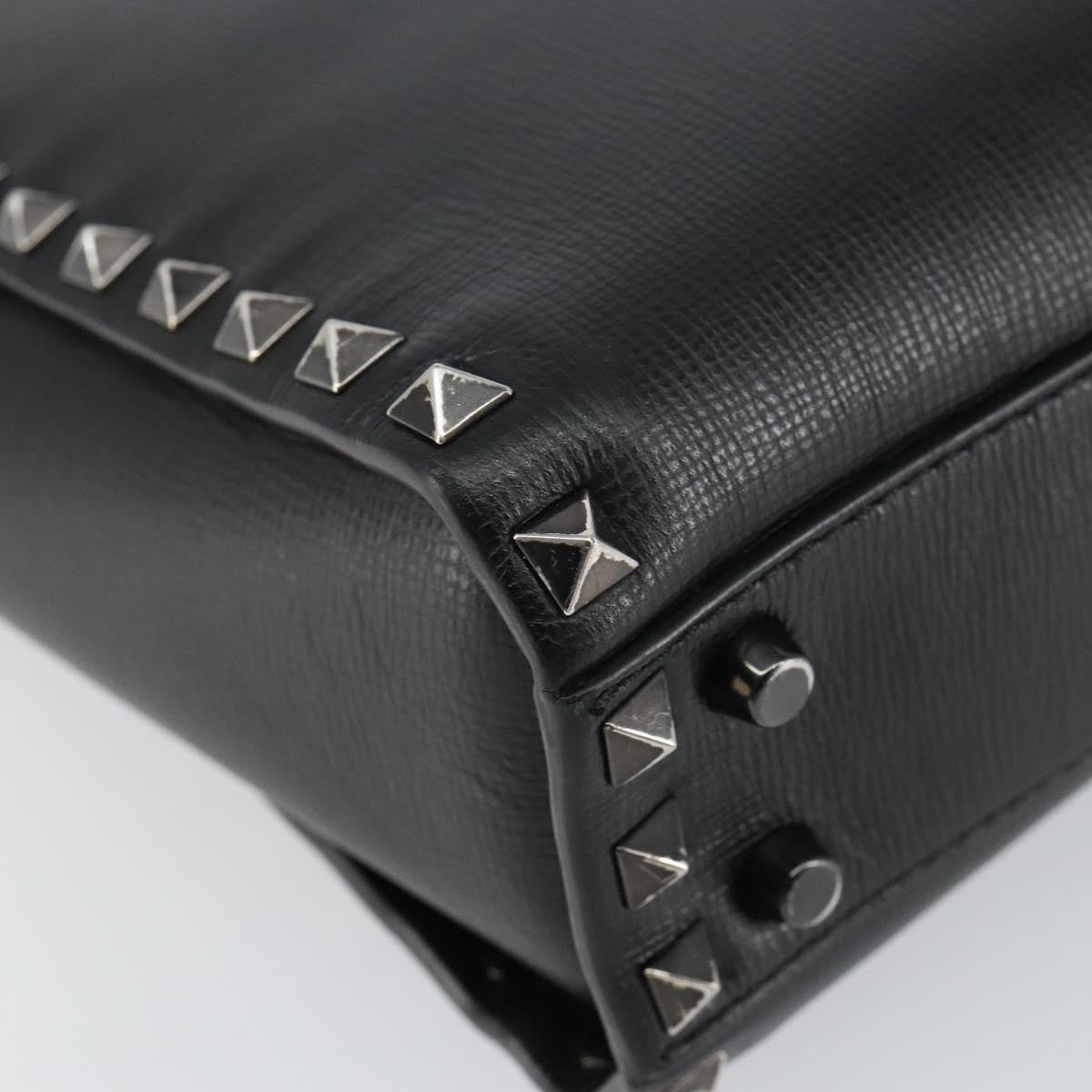 Valentino Garavani Rockstud Tote Rigid Leather, BLACK, LEATHER, Handbag