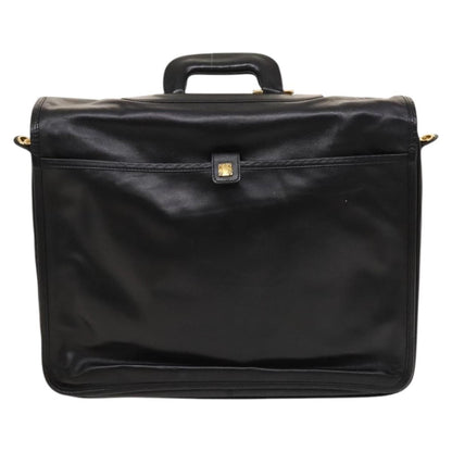 Loewe Anagram Business Leather, BLACK, LEATHER, Briefcase