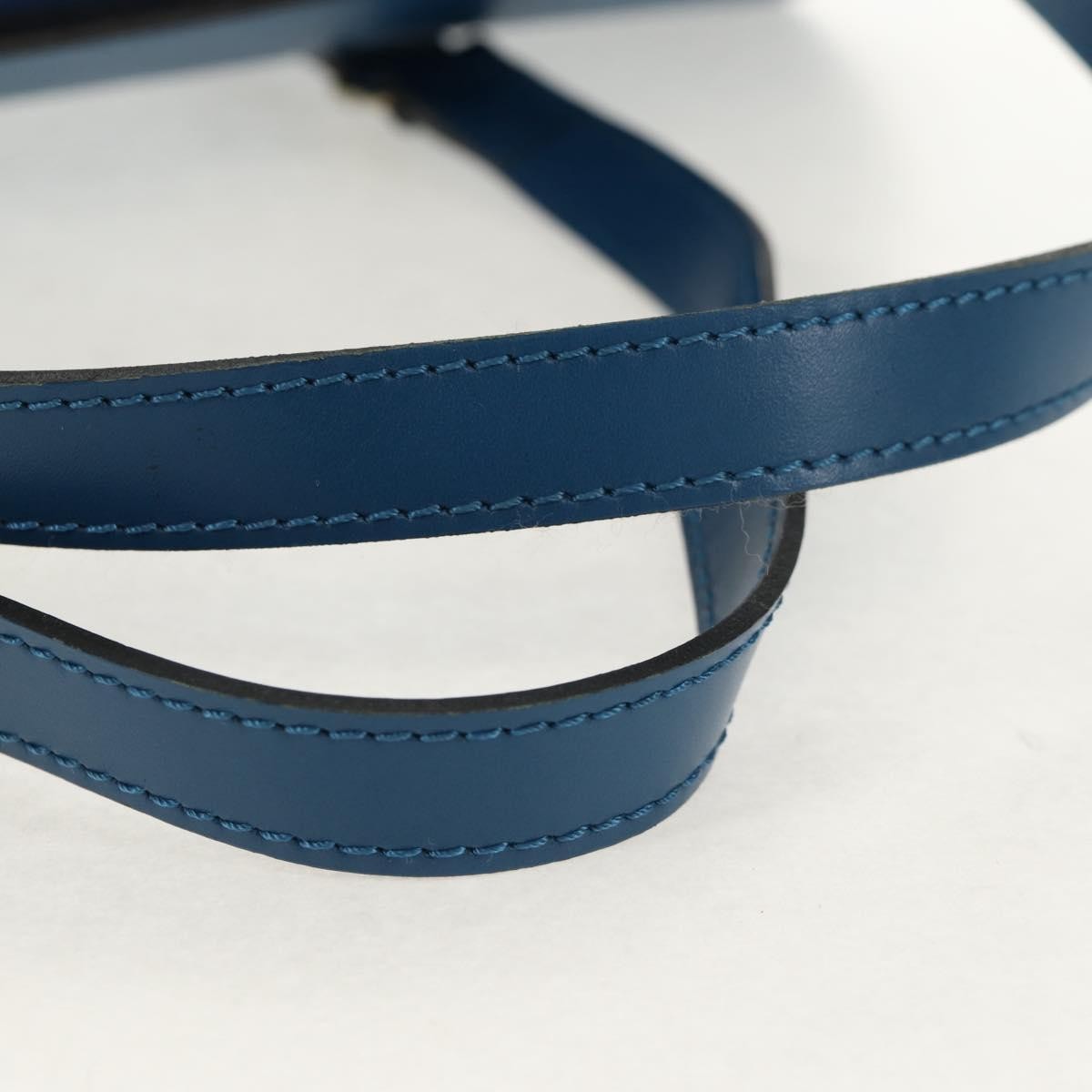 Louis Vuitton Soufflot Handbag Epi Leather, BLUE, LEATHER, Handbag