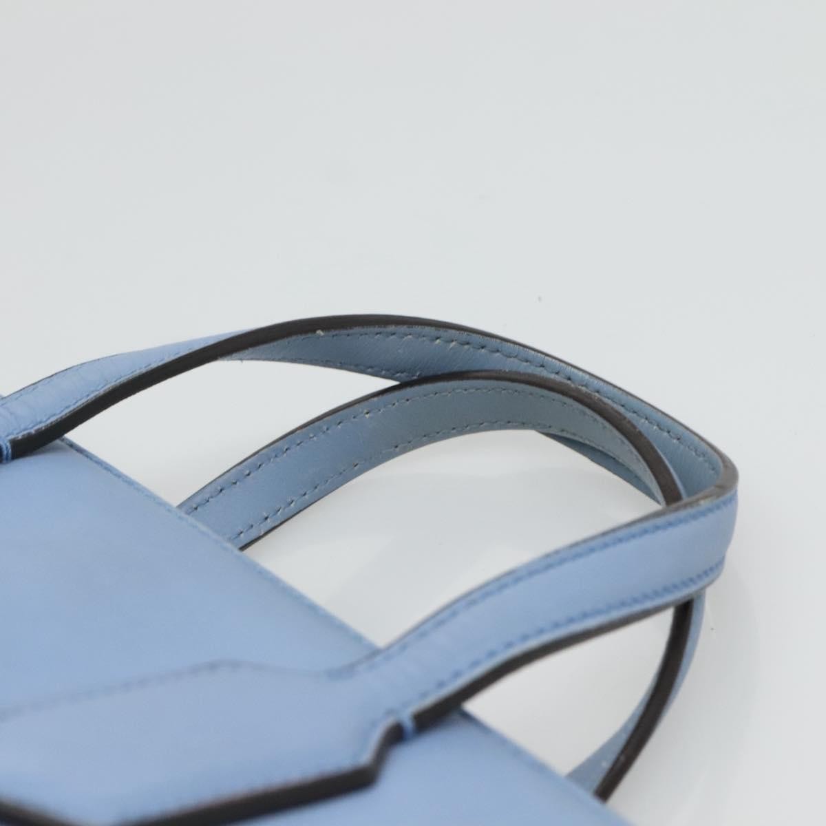 Gucci GG Ribbon Tote Leather, BLUE, LEATHER, Shoulder bag