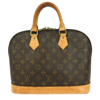 Louis Vuitton Alma Handbag Monogram Canvas, BROWN, CANVAS, Handbag