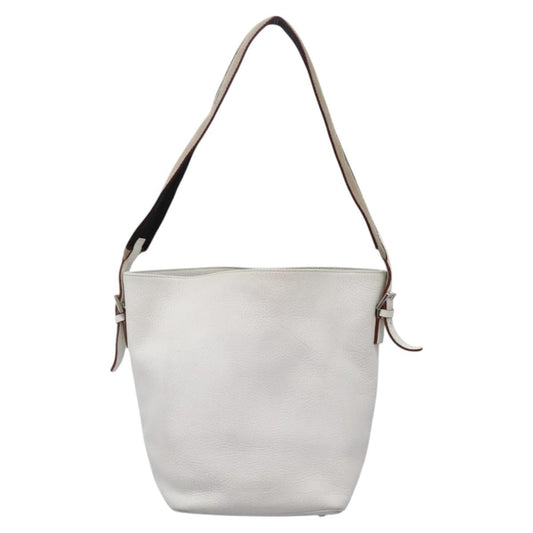 Burberry Shoulder Bag Leather, WHITE, LEATHER, Shoulder bag