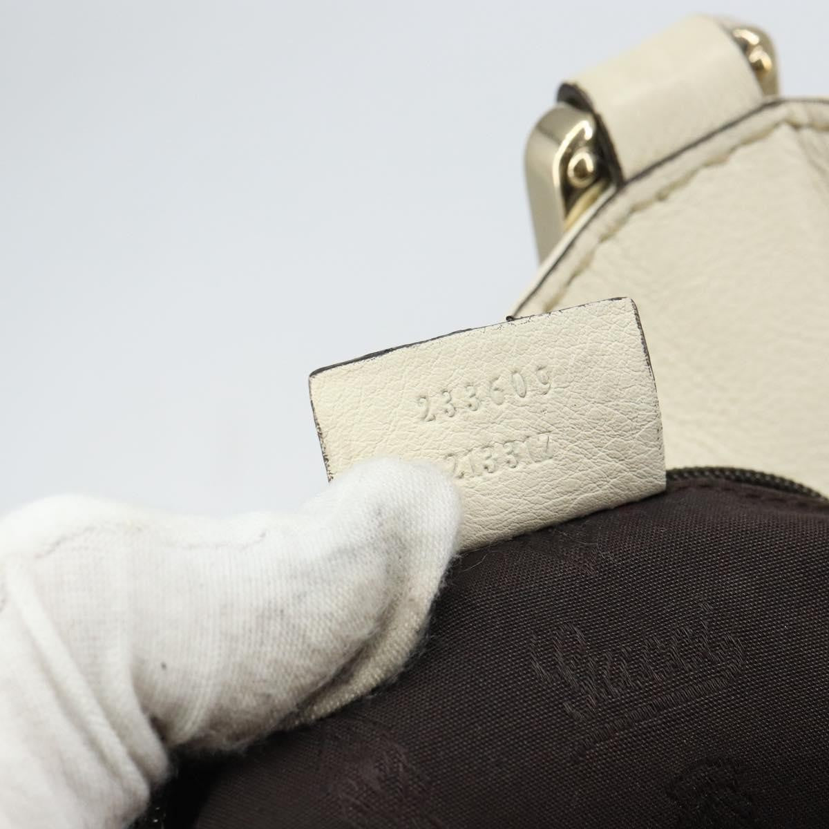 Gucci New Ladies Web Tote Guccissima Leather, WHITE, LEATHER, Tote bag