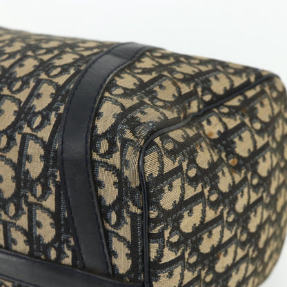 Christian Dior Vintage Trotter Boston Bag Diorissimo Canvas, Navy, Canvas, Handbag