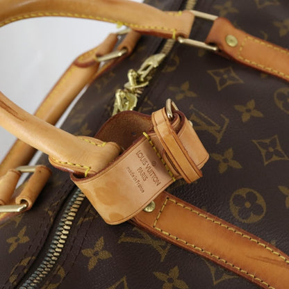 Louis Vuitton Keepall Bandouliere Bag Monogram Canvas, BROWN, CANVAS, Travel bag