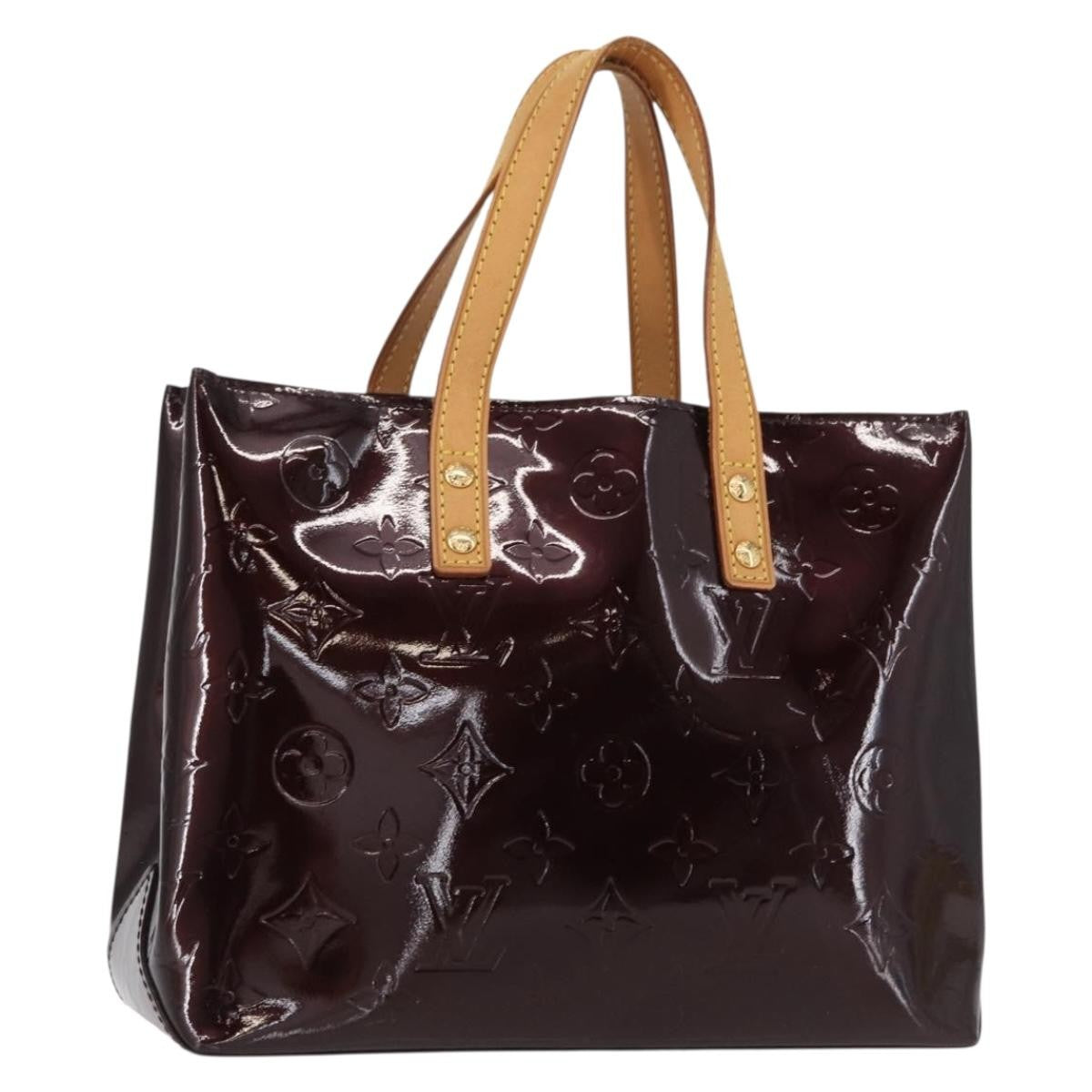 Louis Vuitton Reade Handbag Monogram Vernis, BURGUNDY, PATENT_LEATHER, Handbag