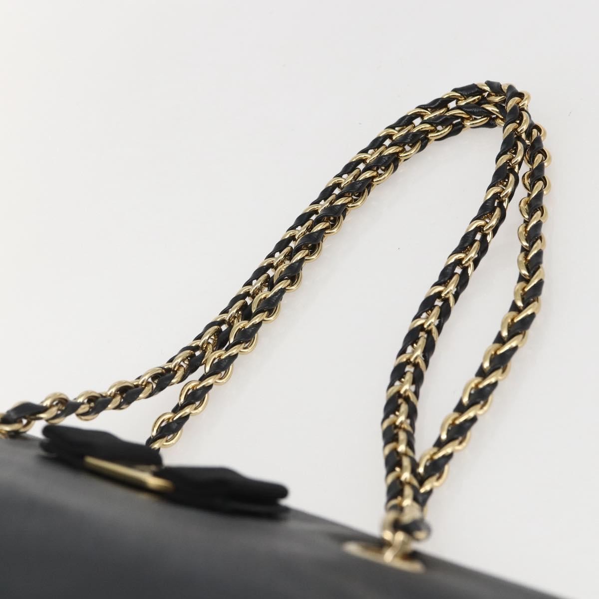 Salvatore Ferragamo Vala Chain Shoulder bag Leather, BLACK, LEATHER, Shoulder bag