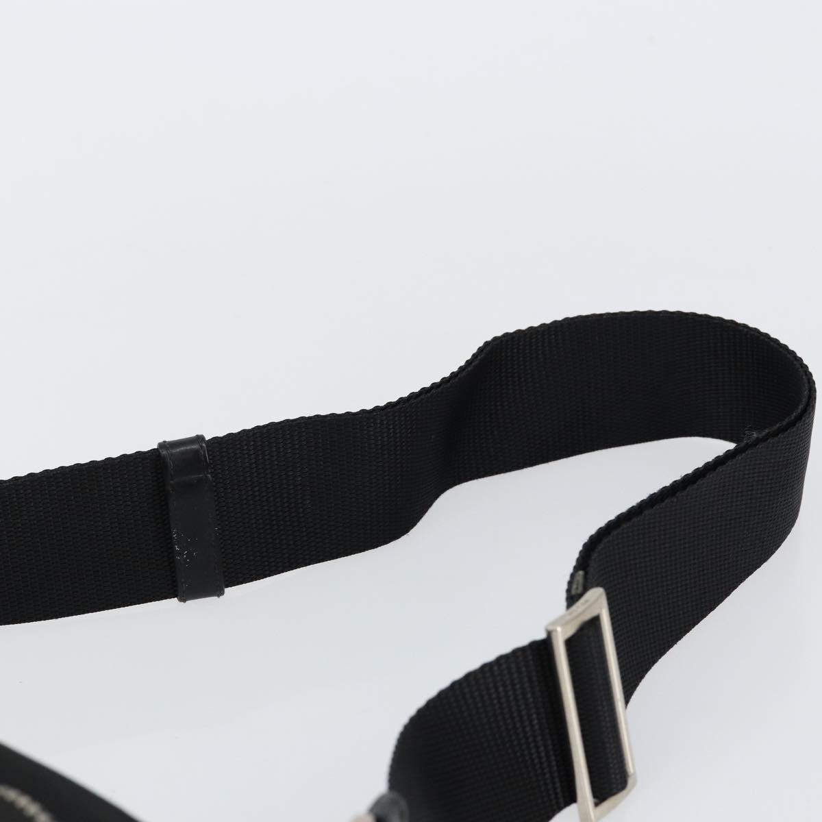 Prada Front Zip Messenger Bag Tessuto, BLACK, NYLON, Shoulder bag