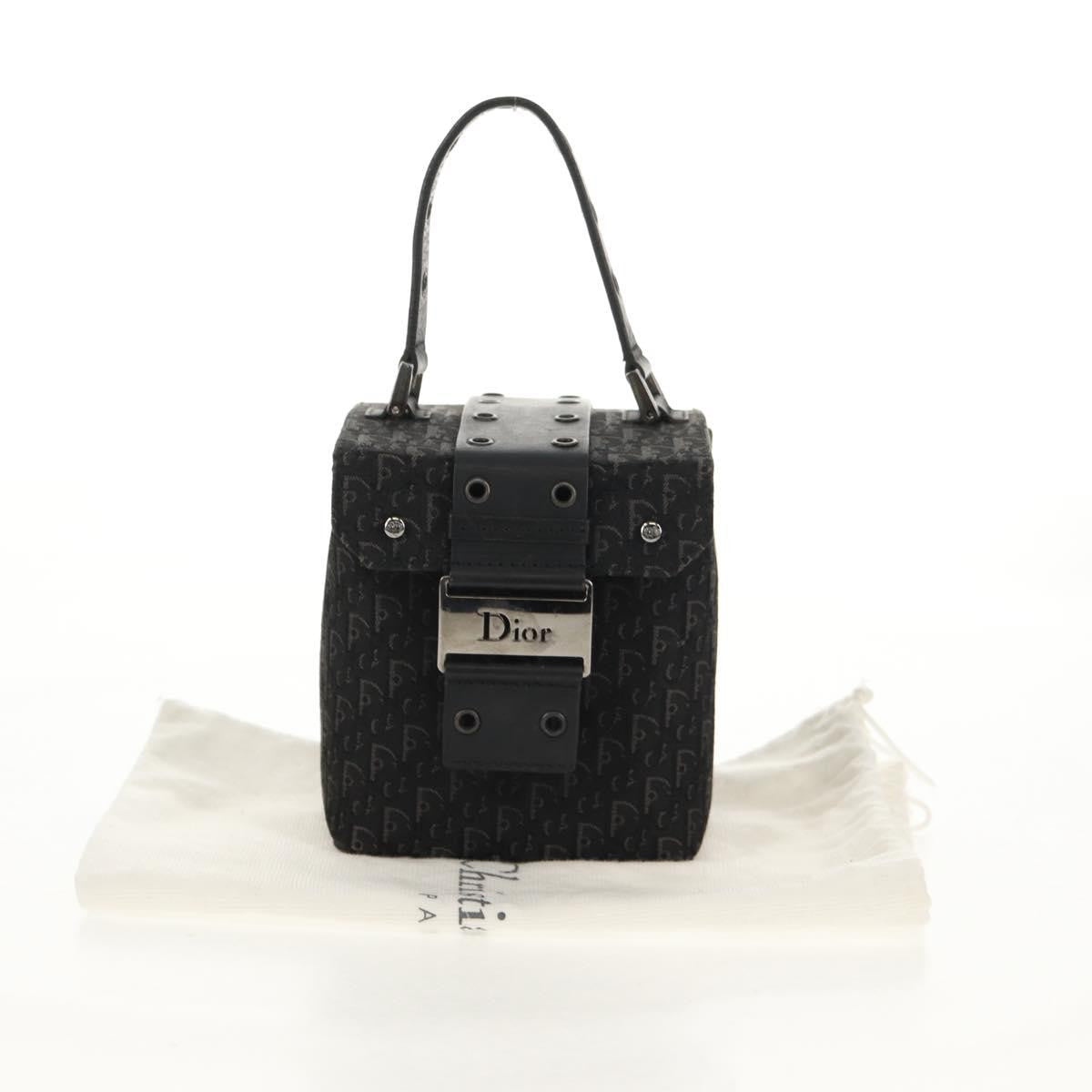 Christian Dior Vintage Trotter Pouch Canvas, BLACK, CANVAS, Clutche & pouche