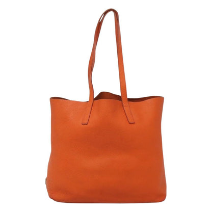 Prada Vintage Tote Leather, Orange, Leather, Tote Bag
