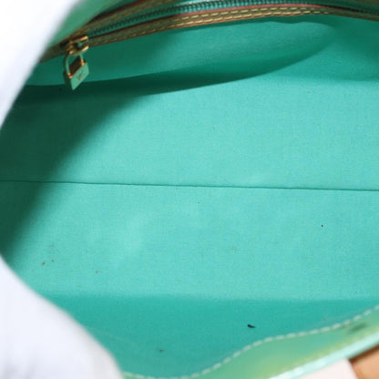 Louis Vuitton Reade Handbag Monogram Vernis, GREEN, PATENT_LEATHER, Tote bag