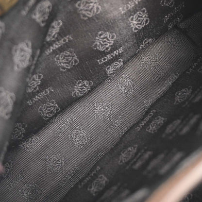 Loewe Anagram handbag Leather, BROWN, LEATHER, Handbag