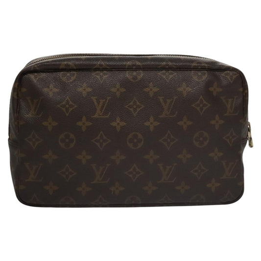 Louis Vuitton Trousse Toiletry Pouch Monogram Canvas, BROWN, CANVAS, Toiletry Case