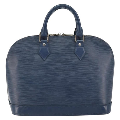Louis Vuitton Alma Handbag Epi Leather, NAVY, LEATHER, Handbag