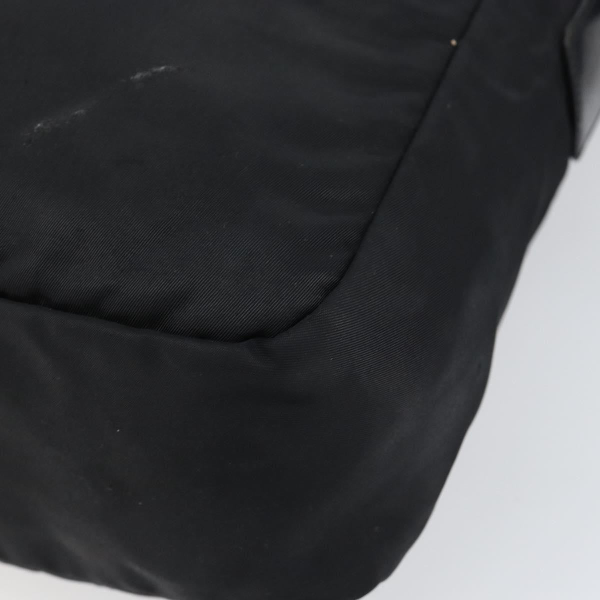 Prada Front Pocket Messenger Bag Tessuto, BLACK, NYLON, Shoulder bag