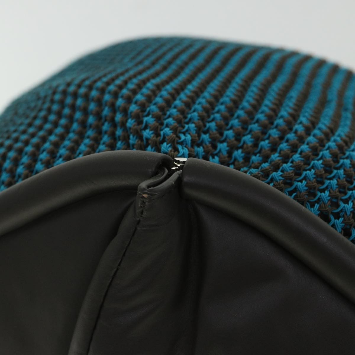 Bottega Veneta Beak Shopper Tote Nylon, BLUE, NYLON, Tote bag