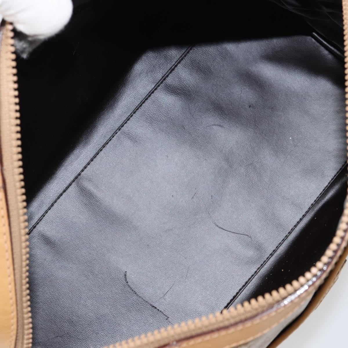 Celine Macadam Handbag Macadam with leather, BEIGE, PVC, Handbag