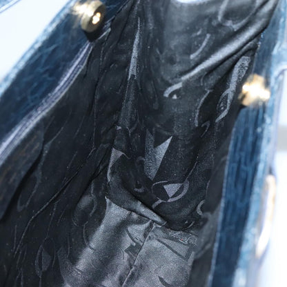 Salvatore Ferragamo Vara shoulder Bag Leather, NAVY, LEATHER, Shoulder bag