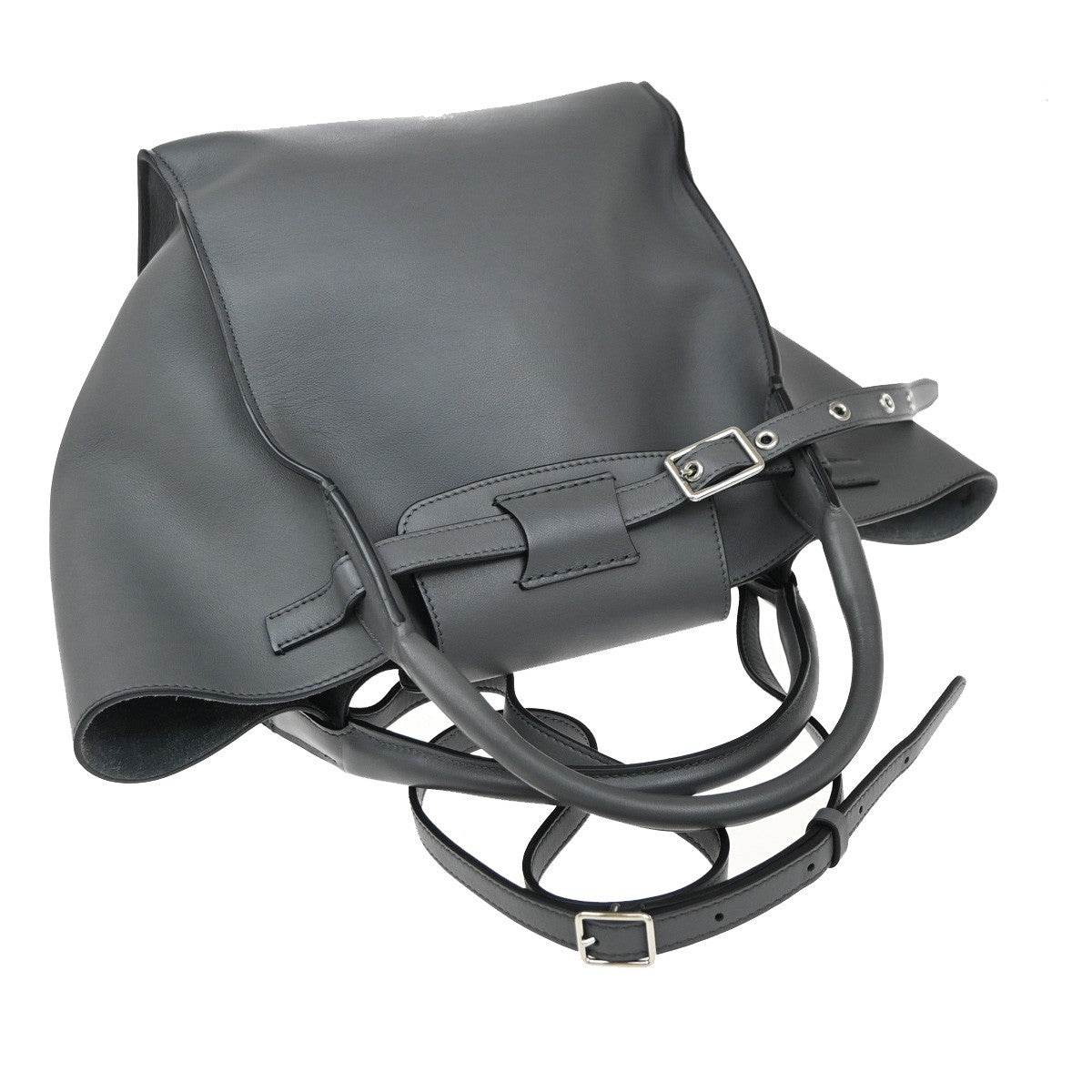 Celine Big Bag Smooth Calfskin, GRAY, LEATHER, Tote bag