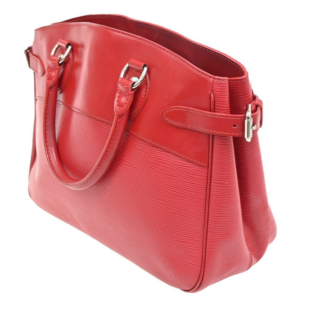 Louis Vuitton Passy Tote Epi Leather, RED, LEATHER, Tote bag