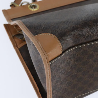 Celine Vintage Macadam Tote bag Canvas, BROWN, CANVAS, Tote bag