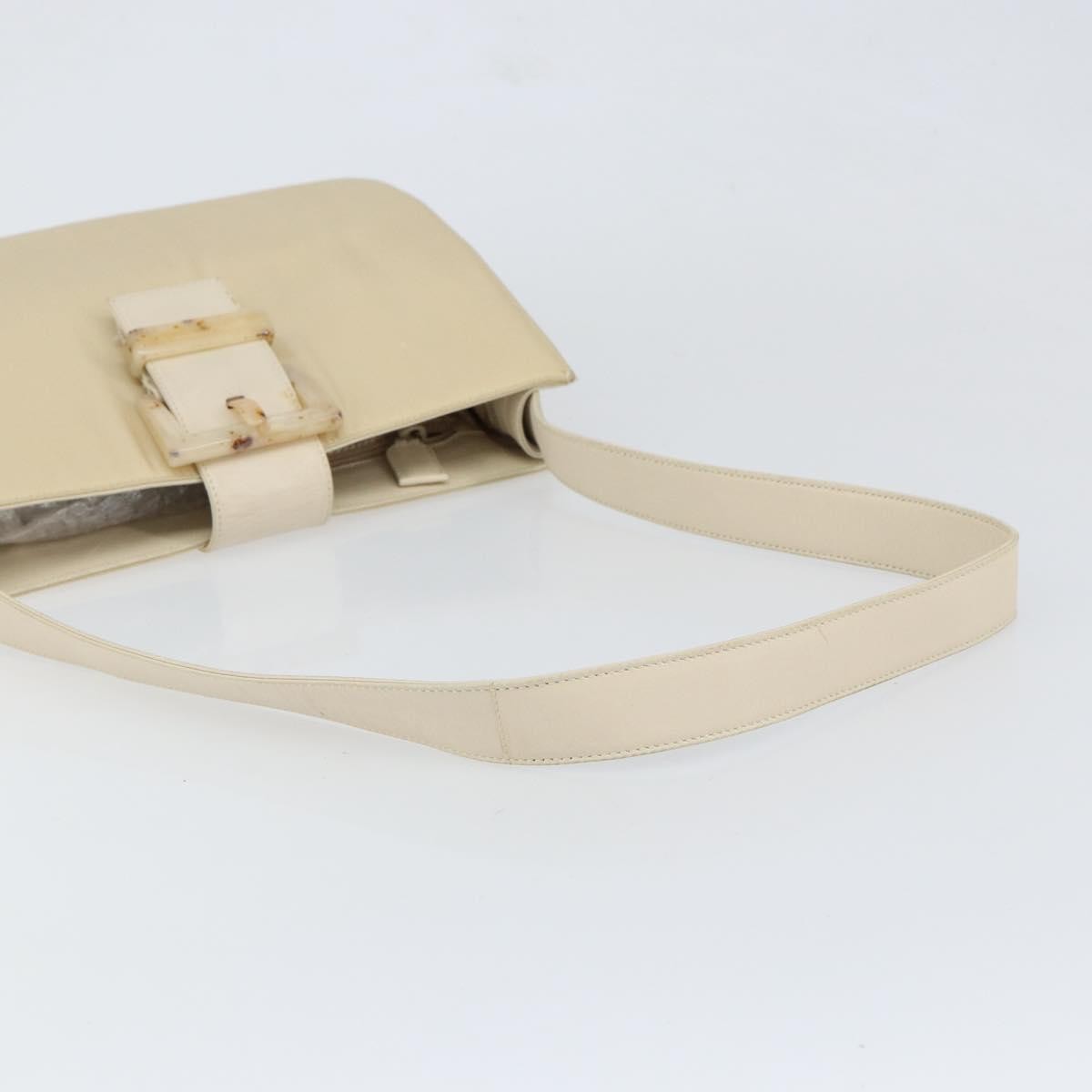 Prada Vintage Shoulder Bag Nylon and Leather, BEIGE, NYLON, Shoulder bag