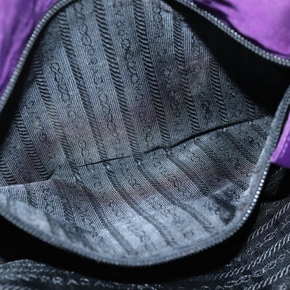 Prada Convertible Chain Tote Quilted Tessuto, PURPLE, NYLON, Shoulder bag