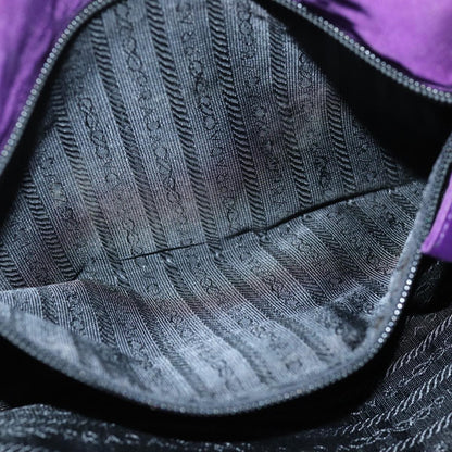 Prada Convertible Chain Tote Quilted Tessuto, PURPLE, NYLON, Shoulder bag