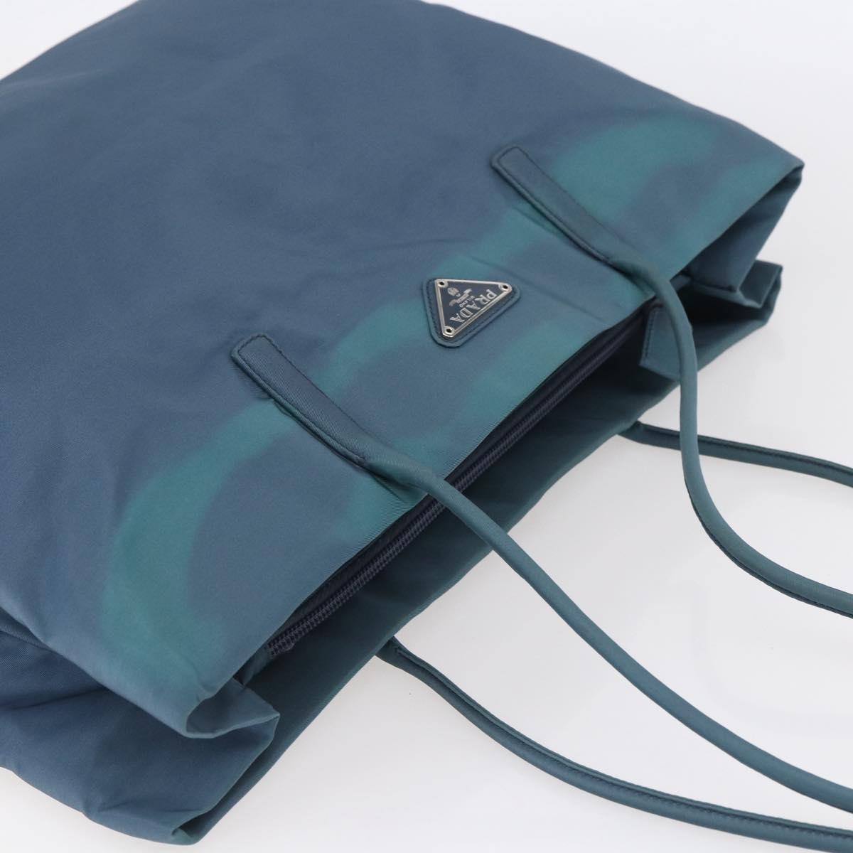 Prada Vintage Tote Tessuto, BLUE, NYLON, Shoulder bag